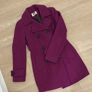 Anne Klein Purple Pea Coat